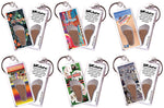Load image into Gallery viewer, Las Vegas FootWhere® Souvenir  Keychains. 6 Piece Set. Made in USA
