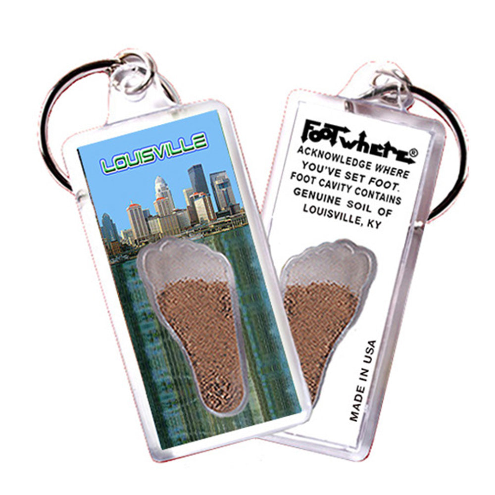 Louisville FootWhere® Souvenir Keychain. 72 pieces/6 assorted styles.