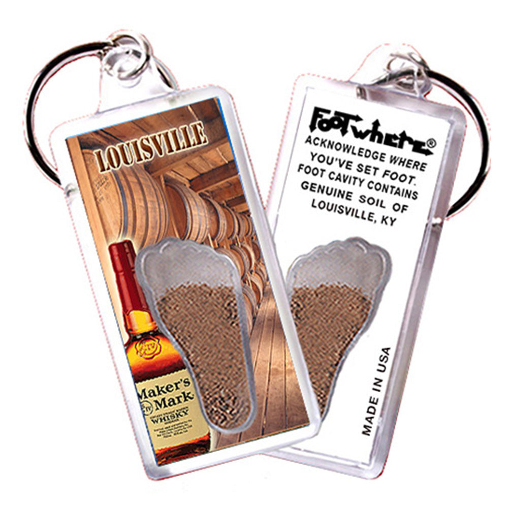 Louisville FootWhere® Souvenir Keychain. 72 pieces/6 assorted styles.