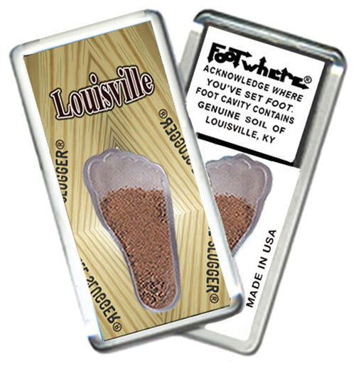 Louisville FootWhere® Souvenir  Magnets. 6 Piece Set. Made in USA