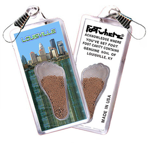 Louisville FootWhere Souvenir  Zipper-Pulls. 6 Piece Set. Made in USA