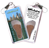 Louisville FootWhere® Souvenir Zipper-Pull. 72 pieces/6 assorted styles.