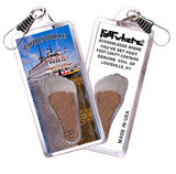 Louisville FootWhere® Souvenir Zipper-Pull. 72 pieces/6 assorted styles.