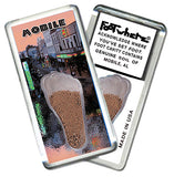 Mobile FootWhere® Souvenir Magnets. 72 pieces/6 assorted styles.