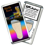 Load image into Gallery viewer, Myrtle Beach FootWhere® Souvenir Fridge Magnets. 6 Piece Set. Made in USA
