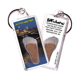 Manchester FootWhere® Souvenir Keychain. 72 pieces/6 assorted styles.