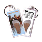 Manchester FootWhere® Souvenir Keychain. 72 pieces/6 assorted styles.