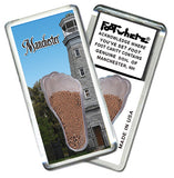 Manchester FootWhere® Souvenir Magnets. 6 Piece Set. Made in USA