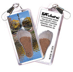 Load image into Gallery viewer, Manchester FootWhere® Souvenir Zipper-Pulls. 6 Piece Set. Made in USA
