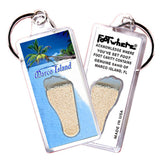 Marco Island FootWhere® Souvenir Keychain. 72 pieces/6 assorted styles.