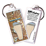 Marco Island FootWhere® Souvenir Keychain. 72 pieces/6 assorted styles.