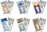 Marco Island FootWhere® Souvenir Magnet. 72 pieces/6 assorted styles.