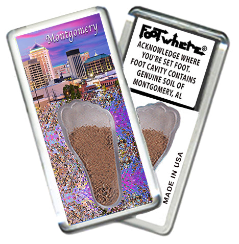 Montgomery FootWhere® Souvenir Magnets. 72 pieces/6 assorted styles.