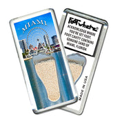 Miami FootWhere® Souvenir Magnet. 72 pieces/ 6 assorted styles