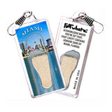 Miami FootWhere® Souvenir Zipper-Pull. 72 pieces/ 6 assorted styles