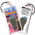 Load image into Gallery viewer, Minneapolis FootWhere Souvenir Keychain. Made in USA