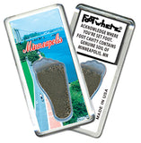 Minnenapolis FootWhere® Souvenir Magnet. 72 pieces/ 6 assorted styles.