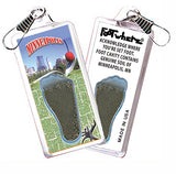 Minnenapolis FootWhere® Souvenir ZipperPull. 72 pieces/ 6 assorted styles.
