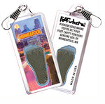 Load image into Gallery viewer, Minneapolis FootWhere Souvenir Zipper-Pull. Made in USA