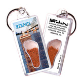 Memphis FootWhere® Souvenir Keychains. 6 Piece Set. Made in USA