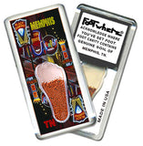 Memphis FootWhere® Souvenir Magnets. 6 Piece Set. Made in USA