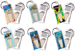 Load image into Gallery viewer, Montego Bay FootWhere® Souvenir Keychains. 6 Piece Set. Made in USA