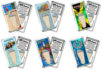 Load image into Gallery viewer, Montego Bay FootWhere® Souvenir Magnets. 6 Piece Set. Made in USA
