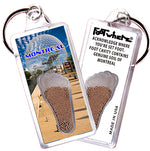 Load image into Gallery viewer, Montreal FootWhere Souvenir Keychain. Made in USA