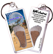 Montreal FootWhere Souvenir Keychain. Made in USA