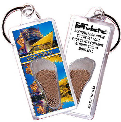 Montreal FootWhere Souvenir Keychain. 72 pieces/ 6 assorted styles.