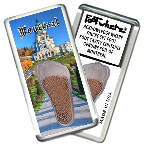 Montreal FootWhere Souvenir Magnets. 72 pieces/6 assorted styles.