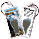 Niagara Falls FootWhere® Souvenir Keychains. 6 Piece Set. Made in USA