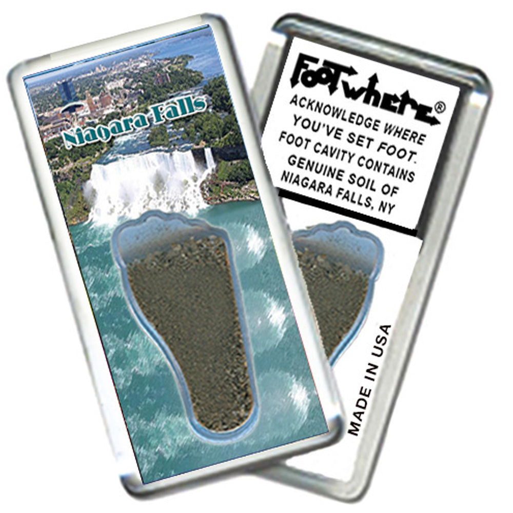 Niagara Falls FootWhere® Souvenir Magnet. 72 pieces/ 6 assorted styles.