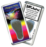 Niagara Falls  FootWhere® Souvenir Magnets. 6 Piece Set. Made in USA