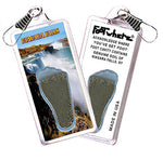 Load image into Gallery viewer, Niagara Falls  FootWhere® Souvenir Zipper-Pulls. 6 Piece Set. Made in USA
