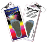 Niagara Falls  FootWhere® Souvenir Zipper-Pulls. 6 Piece Set. Made in USA