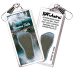 Load image into Gallery viewer, Niagara Falls  FootWhere® Souvenir Zipper-Pulls. 6 Piece Set. Made in USA
