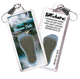 Niagara Falls  FootWhere® Souvenir Zipper-Pulls. 6 Piece Set. Made in USA