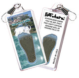 Niagara Falls  FootWhere® Souvenir Zipper-Pulls. 6 Piece Set. Made in USA