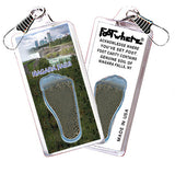 Niagara Falls  FootWhere® Souvenir Zipper-Pulls. 6 Piece Set. Made in USA