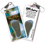 Load image into Gallery viewer, Niagara Falls  FootWhere® Souvenir Zipper-Pulls. 6 Piece Set. Made in USA
