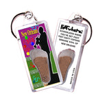 Load image into Gallery viewer, New Orleans FootWhere® Souvenir Keychains. 6 Piece Set. Made in USA
