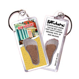 New Orleans FootWhere® Souvenir Keychains. 6 Piece Set. Made in USA