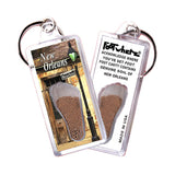 New Orleans FootWhere® Souvenir Keychains. 6 Piece Set. Made in USA