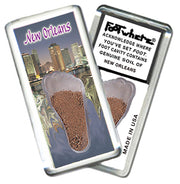 New Orleans FootWhere® Souvenir Magnet. 72 pieces/6 assorted styles.