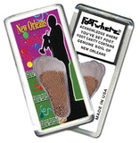 New Orleans FootWhere® Souvenir Magnets. 6 Piece Set. Made in USA