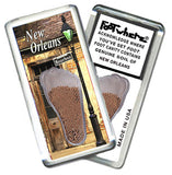 New Orleans FootWhere® Souvenir Magnets. 6 Piece Set. Made in USA