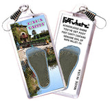 Napa Valley FootWhere® Souvenir Zipper-Pulls. 6 Piece Set. Made in USA