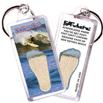 Load image into Gallery viewer, New Smyrna Beach FootWhere® Souvenir Keychain. 72 pieces/6 assorted styles.
