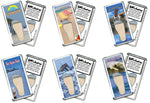 Load image into Gallery viewer, New Smyrna Beach FootWhere® Souvenir Fridge Magnets. 6 Piece Set. Made in USA
